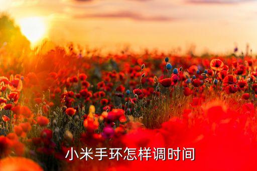  小米手環(huán)怎樣調(diào)時(shí)間