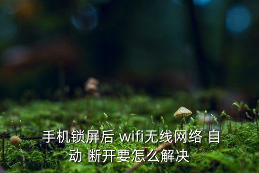 手機(jī)閉屏wifi自動(dòng)斷開,蘋果手機(jī)鎖屏后關(guān)機(jī)原因:為省電!