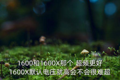 1600和1600X那個 超頻更好1600X默認(rèn)電壓就高會不會很難超
