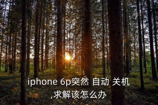 iphone 6p突然 自動(dòng) 關(guān)機(jī),求解該怎么辦