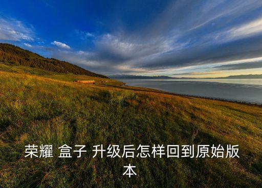 榮耀盒子自動升級,華為機頂盒怎么升級?