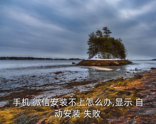 手機 微信安裝不上怎么辦,顯示 自動安裝 失敗