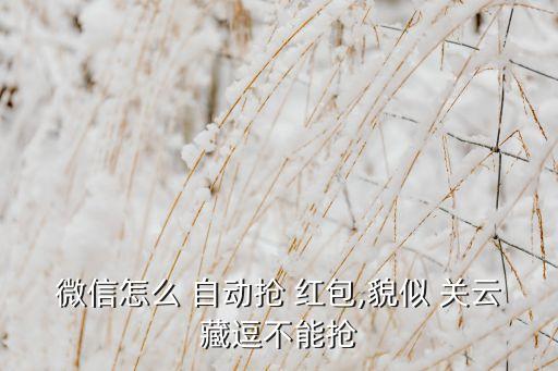 關云藏會自動搶紅包嗎,關云hide紅包神器下載安裝三步驟!