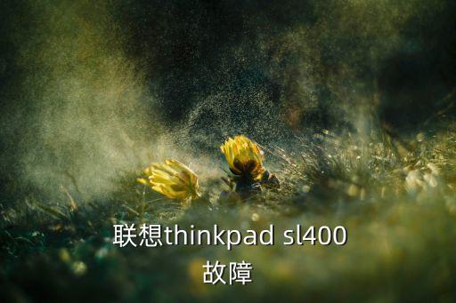  聯(lián)想thinkpad sl400故障