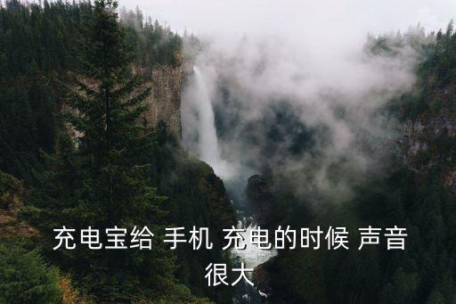  充電寶給 手機(jī) 充電的時(shí)候 聲音 很大