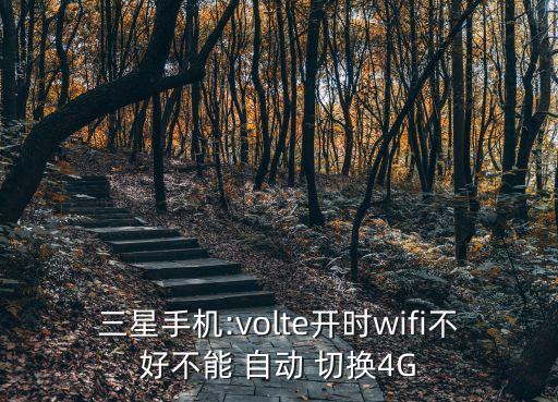 三星手機(jī):volte開時(shí)wifi不好不能 自動(dòng) 切換4G