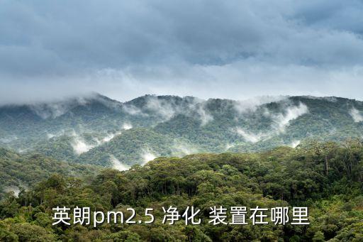 英朗pm2.5 凈化 裝置在哪里