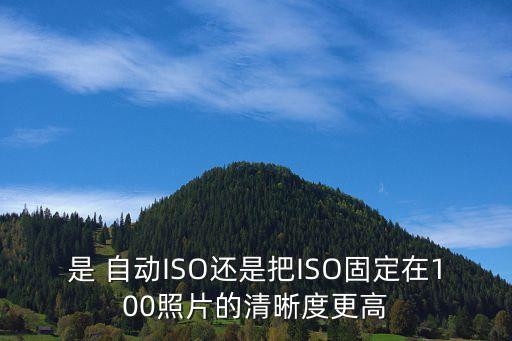 是 自動(dòng)ISO還是把ISO固定在100照片的清晰度更高
