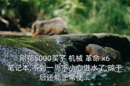 剛花5000買了 機(jī)械 革命 x6筆記本,不到一周不小心進(jìn)水了,晾干后還能正常使...