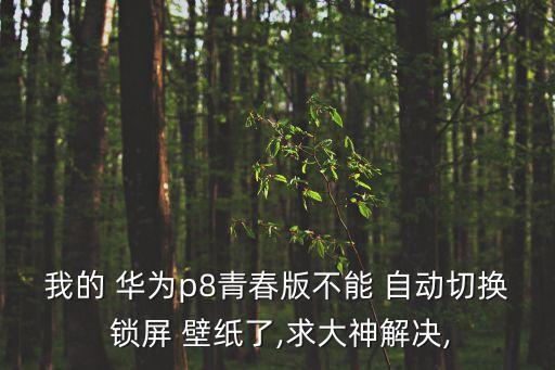 華為不能自動(dòng)鎖屏壁紙,如何恢復(fù)雜志鎖屏?