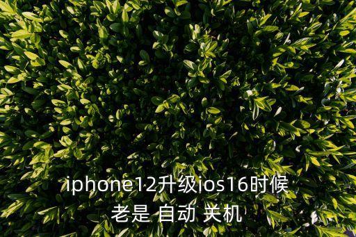 ios12可以自動(dòng)關(guān)機(jī)嗎,手機(jī)出現(xiàn)故障或需更新硬件設(shè)備