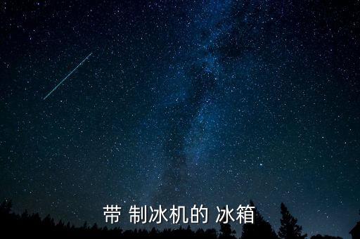帶 制冰機的 冰箱