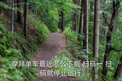  摩拜單車最近怎么不能 掃碼一 掃碼就停止運行