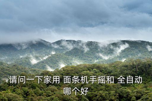 全自動(dòng)面條機(jī)怎么樣,面條選機(jī)注意事項(xiàng):手搖和全自動(dòng)哪個(gè)好?