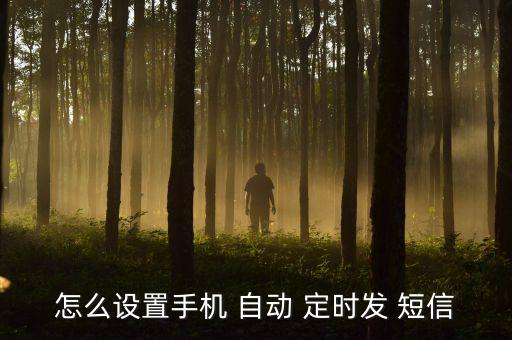 怎么設(shè)置手機(jī) 自動(dòng) 定時(shí)發(fā) 短信
