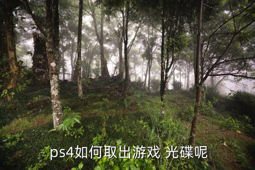  ps4如何取出游戲 光碟呢