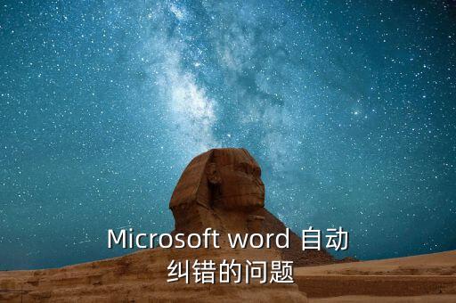 Microsoft word 自動(dòng) 糾錯(cuò)的問(wèn)題