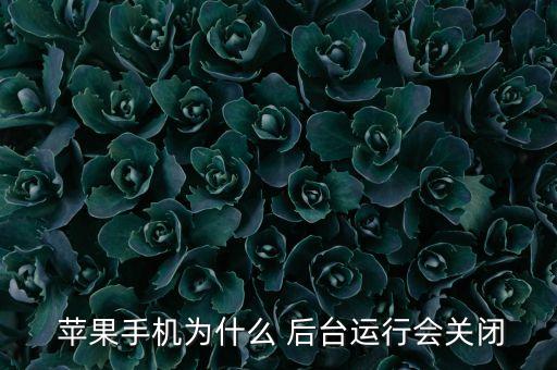 蘋果后臺(tái)會(huì)自動(dòng)關(guān)?,蘋果系統(tǒng)是假后臺(tái)程序不使用后臺(tái)