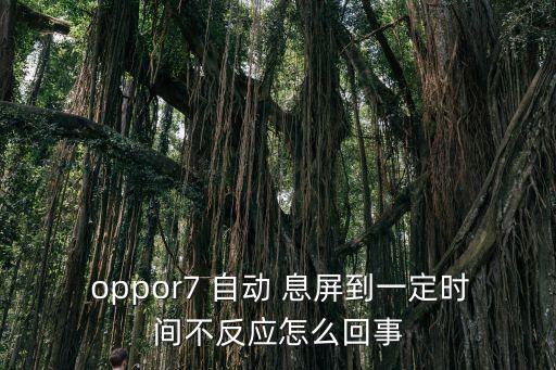  oppor7 自動 息屏到一定時間不反應(yīng)怎么回事