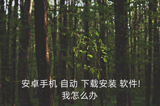 屏蔽安卓自動下載軟件,安卓手機怎么卸載?!