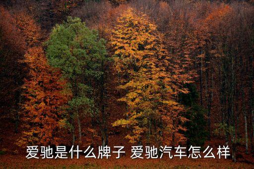 愛馳億維自動駕駛,愛馳汽車產(chǎn)品系列包括超跑和mas服務