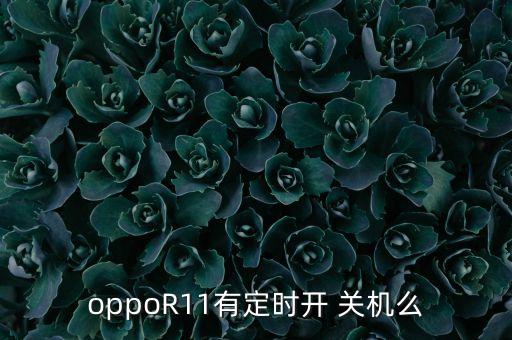 oppoR11有定時開 關(guān)機(jī)么