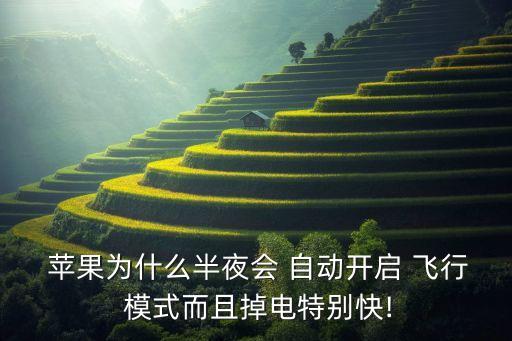 蘋果實現(xiàn)自動飛行模式,蘋果手機用電很快飛行模式開啟省電