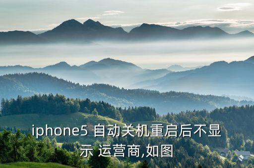 iphone5 自動(dòng)關(guān)機(jī)重啟后不顯示 運(yùn)營(yíng)商,如圖