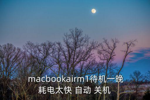  macbookairm1待機(jī)一晚耗電太快 自動(dòng) 關(guān)機(jī)