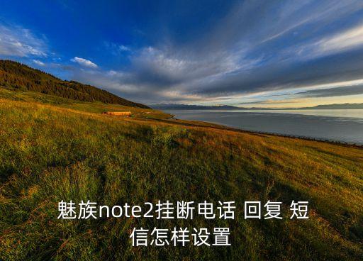 魅族來電自動回復短信,廣東移動短信服務拒絕來電稍后自動回復