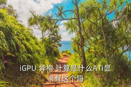 iGPU 異構(gòu) 計(jì)算是什么ATi顯卡有這個(gè)嗎
