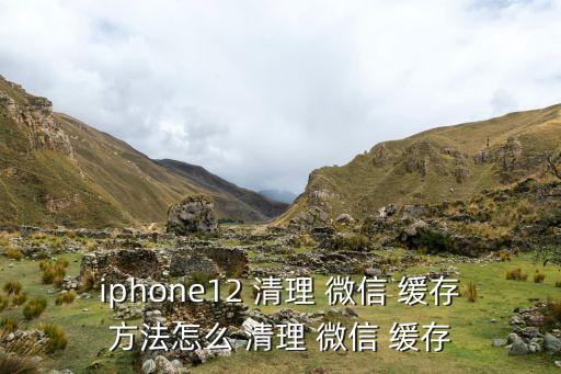 iphone12 清理 微信 緩存方法怎么 清理 微信 緩存