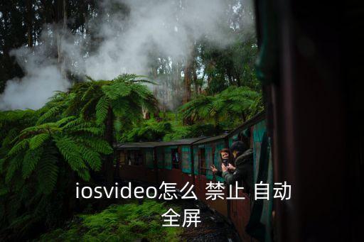  iosvideo怎么 禁止 自動(dòng)全屏
