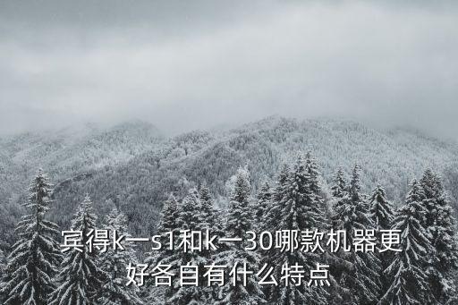  賓得k一s1和k一30哪款機器更好各自有什么特點