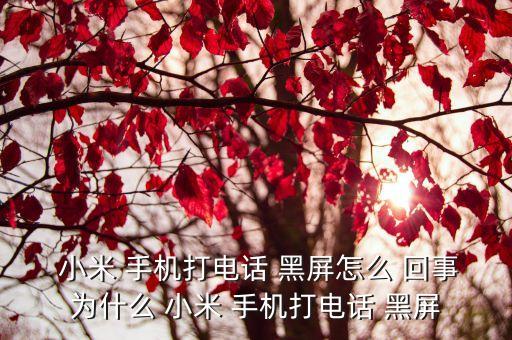 小米手機怎么自動黑屏怎么回事,手機突然黑屏怎么辦?