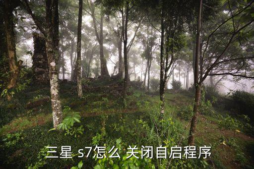  三星 s7怎么 關(guān)閉自啟程序