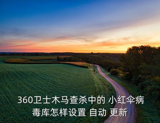 360小紅傘不自動更新,360和小紅保護(hù)傘互換使用方法