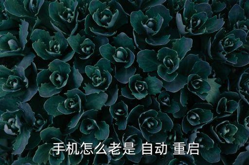 為什么手機(jī)總是自動(dòng)重啟,手機(jī)無限重啟是123個(gè)原因很多