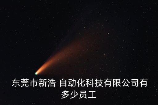  東莞市新浩 自動化科技有限公司有多少員工
