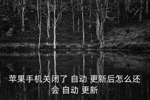ios會自動更新嗎,文件更新已下載到手機上系統(tǒng)不會自動更新