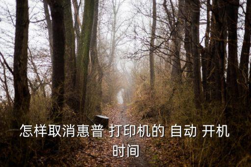 打印機自動開機,電腦為什么沒有自動開機