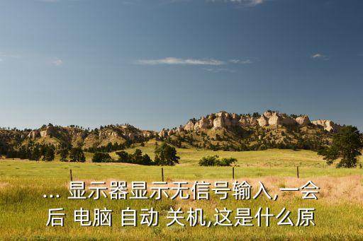 ... 顯示器顯示無(wú)信號(hào)輸入,一會(huì)后 電腦 自動(dòng) 關(guān)機(jī),這是什么原