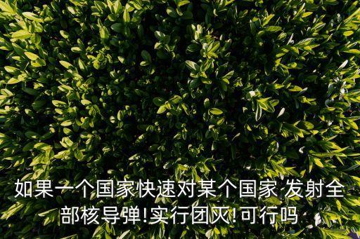 美國核彈自動發(fā)射,美國認為一個交戰(zhàn)國將會或將會使用核武器