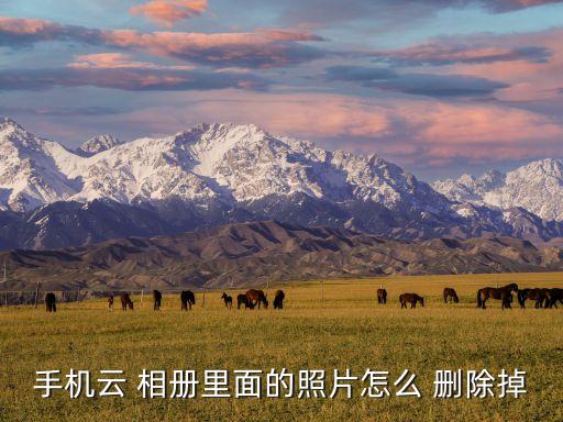 手機(jī)云 相冊(cè)里面的照片怎么 刪除掉
