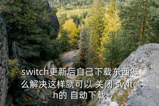  switch更新后自己下載東西怎么解決這樣就可以 關(guān)閉 switch的 自動(dòng)下載