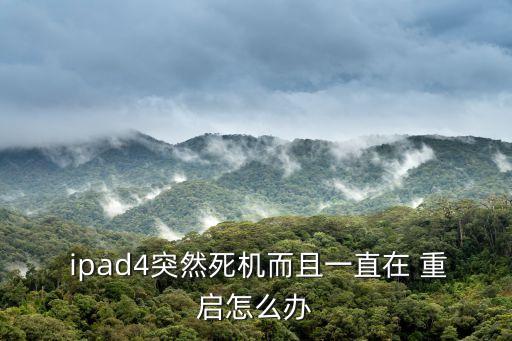  ipad4突然死機(jī)而且一直在 重啟怎么辦