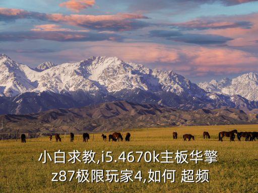 小白求教,i5.4670k主板華擎 z87極限玩家4,如何 超頻