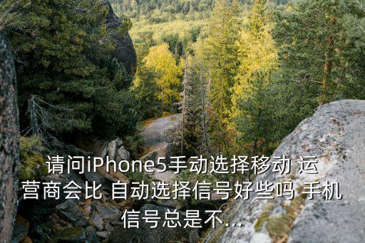 手機運營商選自動好嗎,手機信號不好?建議升級手機系統(tǒng)試試