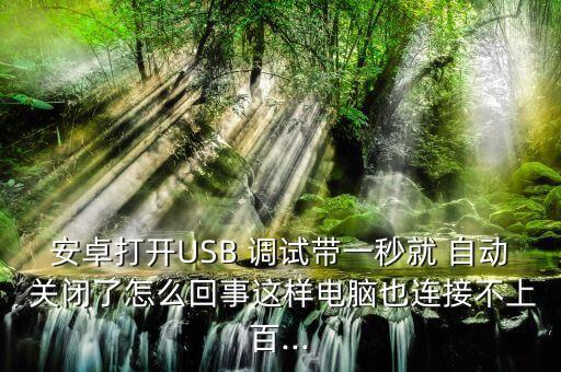 安卓打開USB 調(diào)試帶一秒就 自動 關(guān)閉了怎么回事這樣電腦也連接不上百...