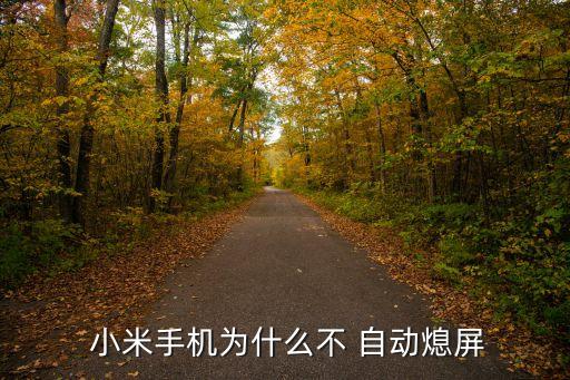  小米手機(jī)為什么不 自動熄屏